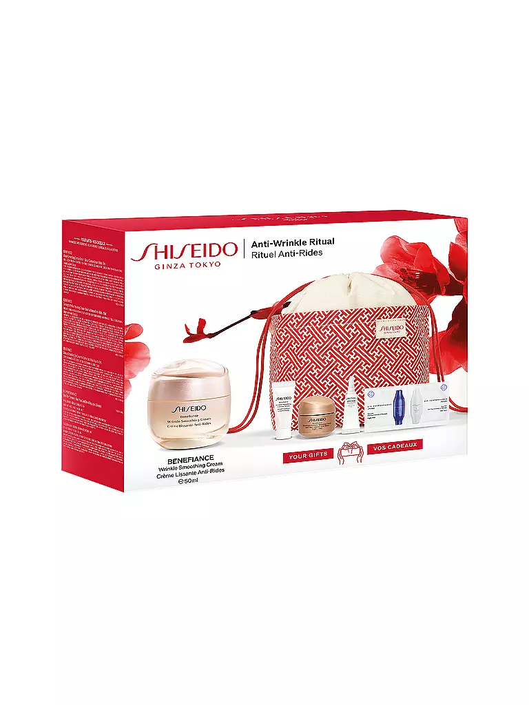 SHISEIDO Geschenkset - BENEFIANCE Wrinkle Smoothing Cream Pouch Set 50ml / 15ml / 5ml / 3ml keine Farbe