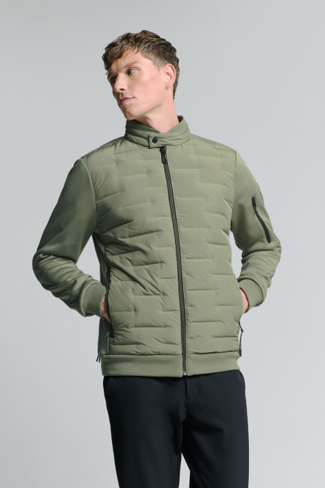 NO-EXCESS groene heren jas