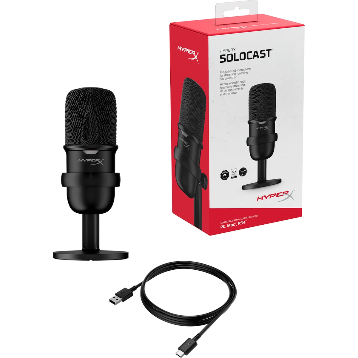 HyperX SoloCast mikrofon