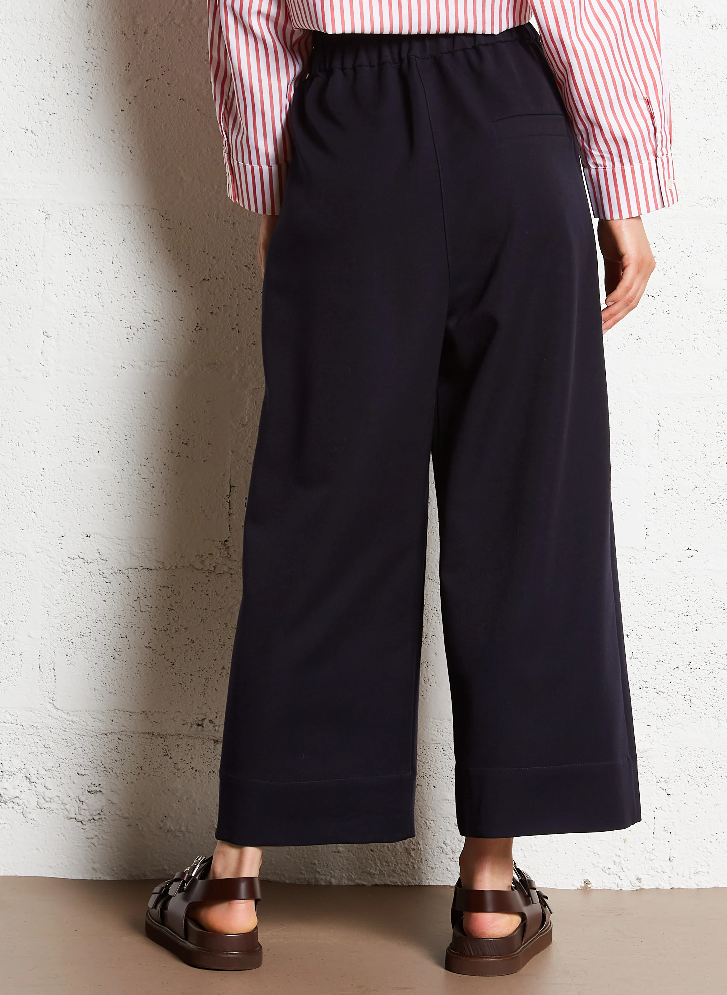 YUMI - Pantalon large | Bleu
