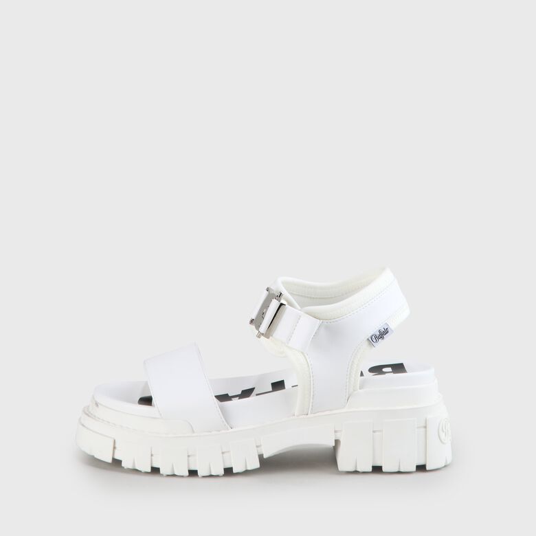 Jojo Plateau-Sandale vegan, blanc