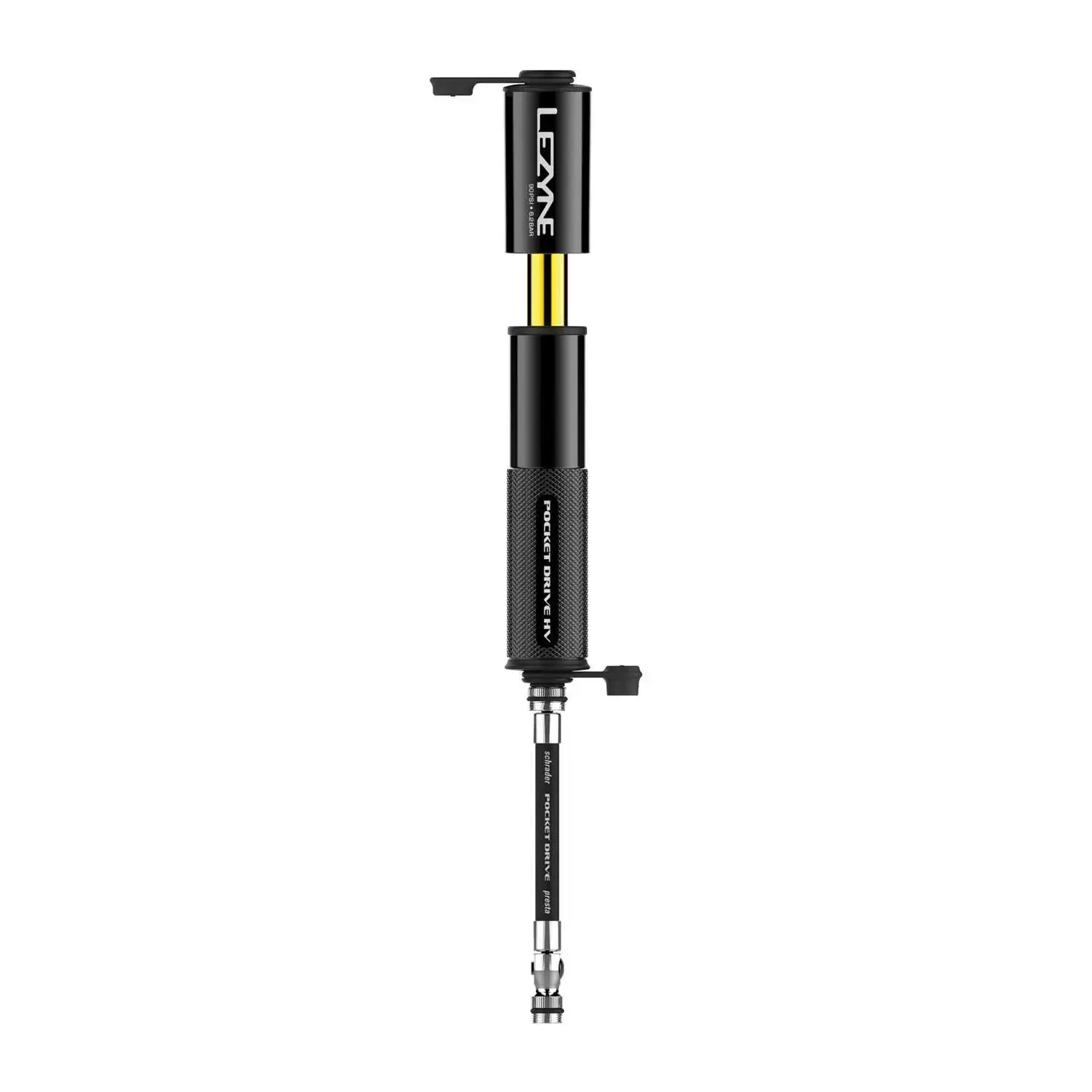 Lezyne Pocket Drive HV Mini Fietspomp Zwart