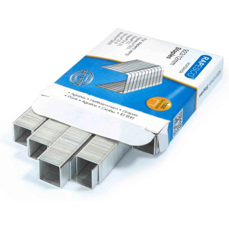 Agrafes Rapesco galvanisées 923/12 - Boîte 1000