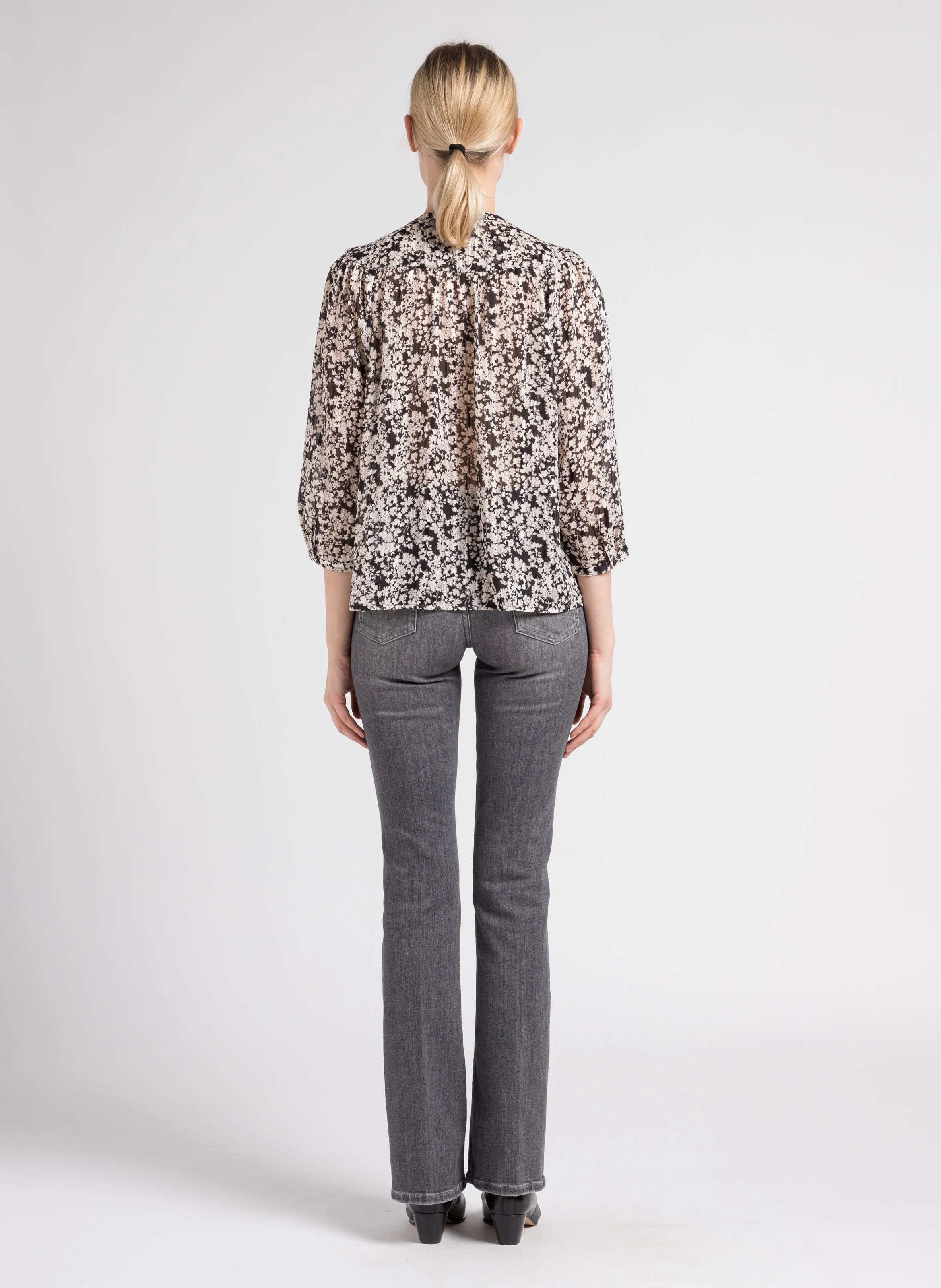SOHO - Jean bootcut taille normal délavé | Gris