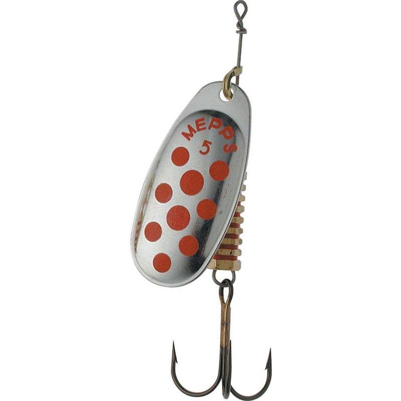 Cuiller Tournante Mepps Comet Argent Point Rouge