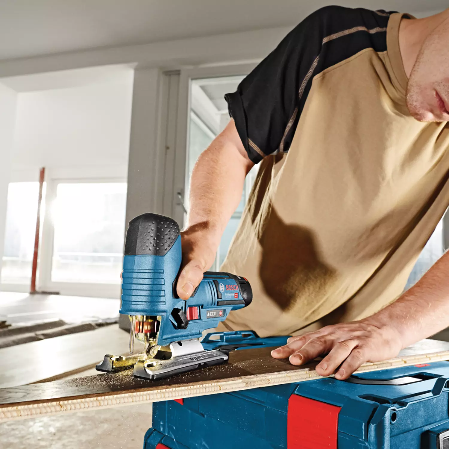 Bosch GST 12V-70 12V Li-Ion Accu decoupeerzaag body - T-greep - variabel