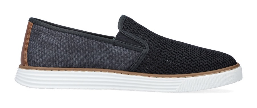 Rieker Slip-On Sneaker  Casual Slipper, Freizeitschuh mit gemustertem Innenfutter