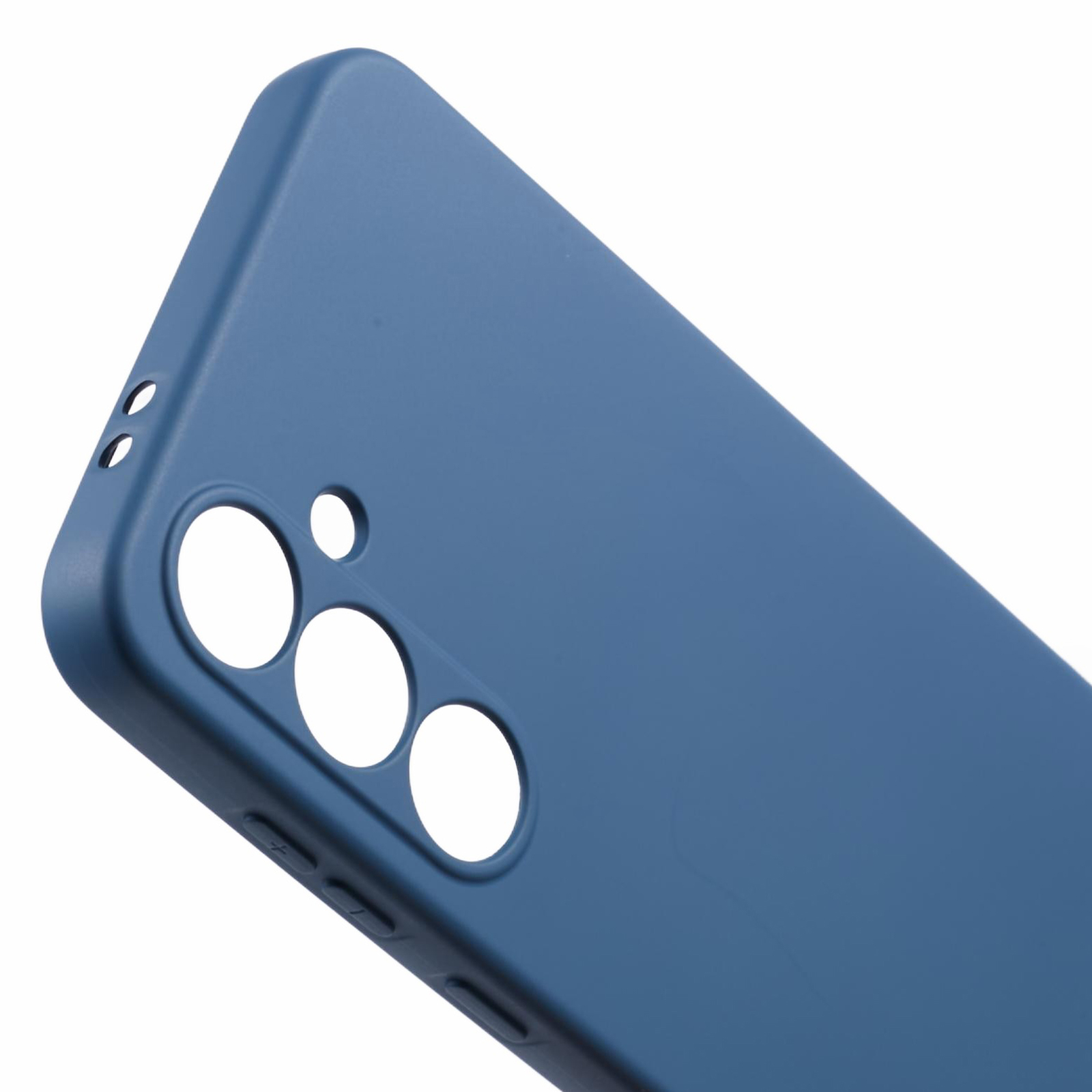 Samsung Galaxy S24 FE Gummi Case Hülle mit Kameraschutz - Dunkelblau (Matt)