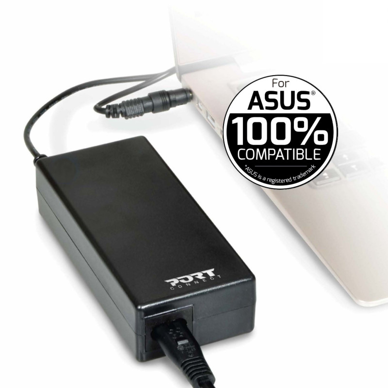 (65W) Universal Asus Power Netzteil 19.5V inkl. 5 Adaptersteckern 3.33A (900093-AS) - Schwarz