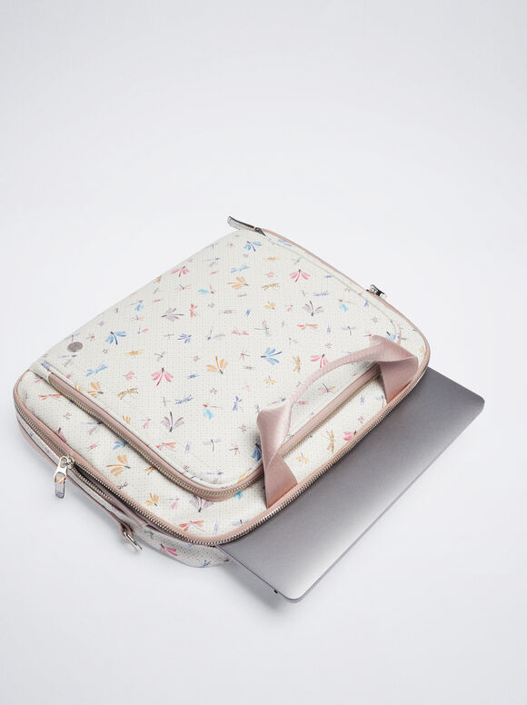 Pasta para laptop estampada para laptops de 13 polegadas - Rosa
