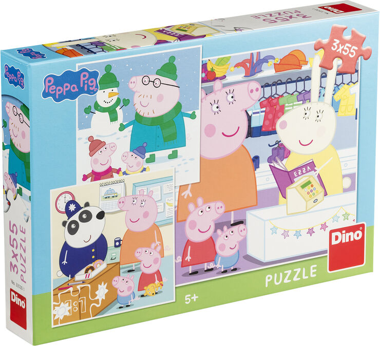 Gurli Gris 3x55 BR PEPPA PIG PUSLE