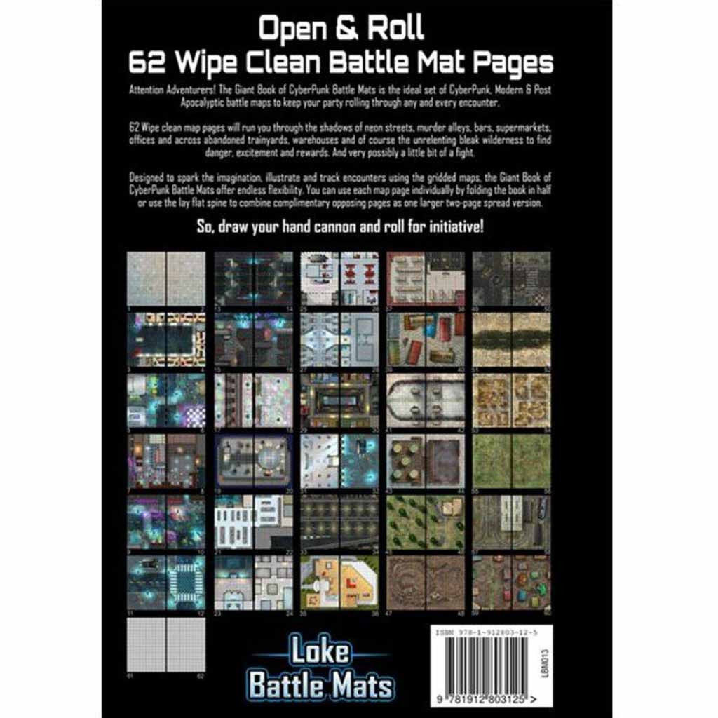 Livre Plateau de Jeu : Giant Book of Cyberpunk Battle Mats (A3)