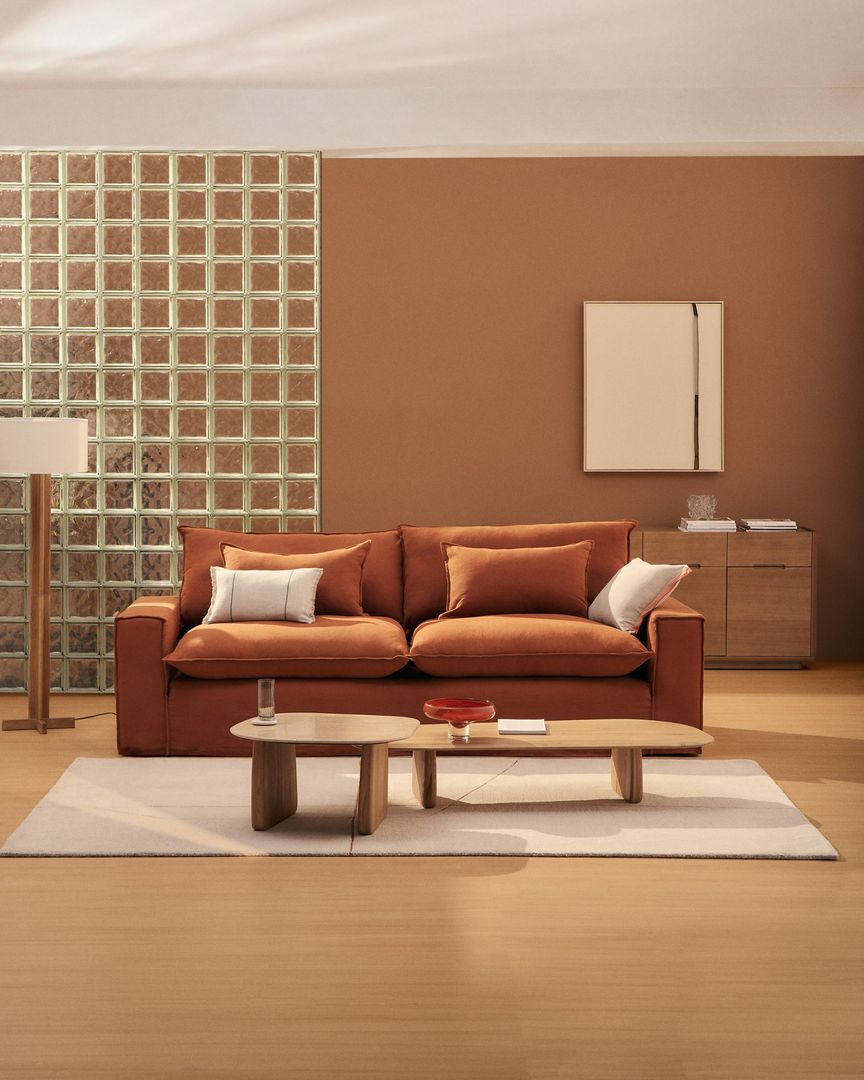 Kave Home Anarela Terracotta 2-Zitsbank