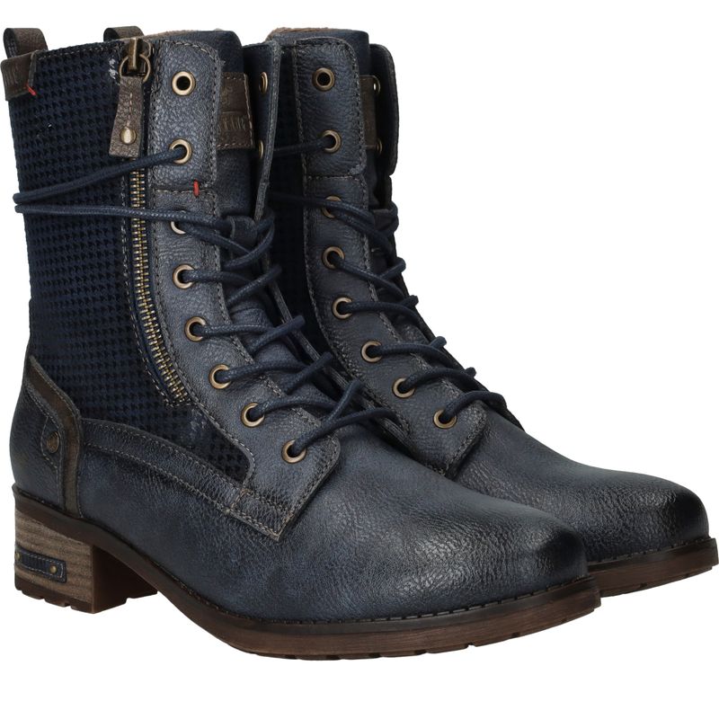 Mustang Veterboots Blauw Dames