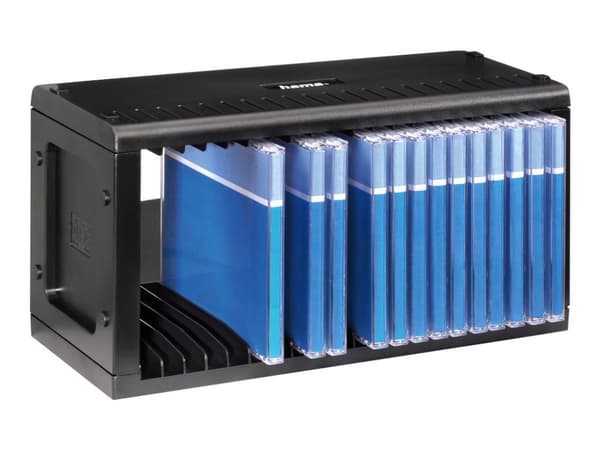 Hama CD Rack 20 - Medialager - plastikk - svart - 20 x CD