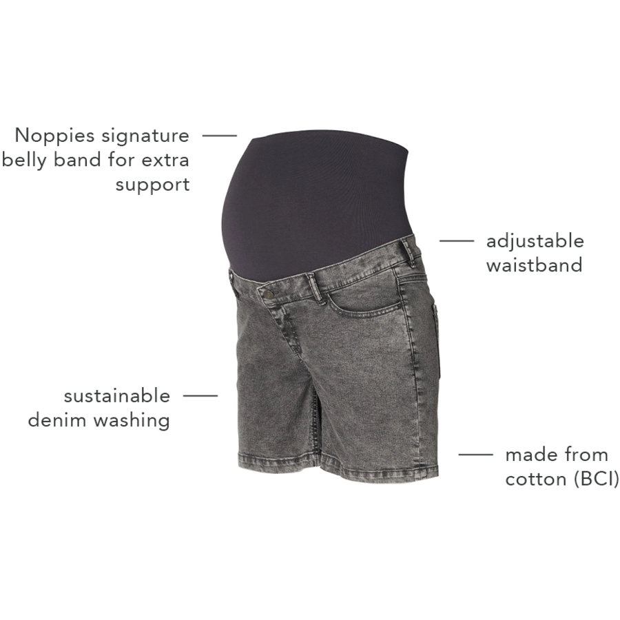 Noppies Umstandsshorts Jeans Jamie Grey Denim
