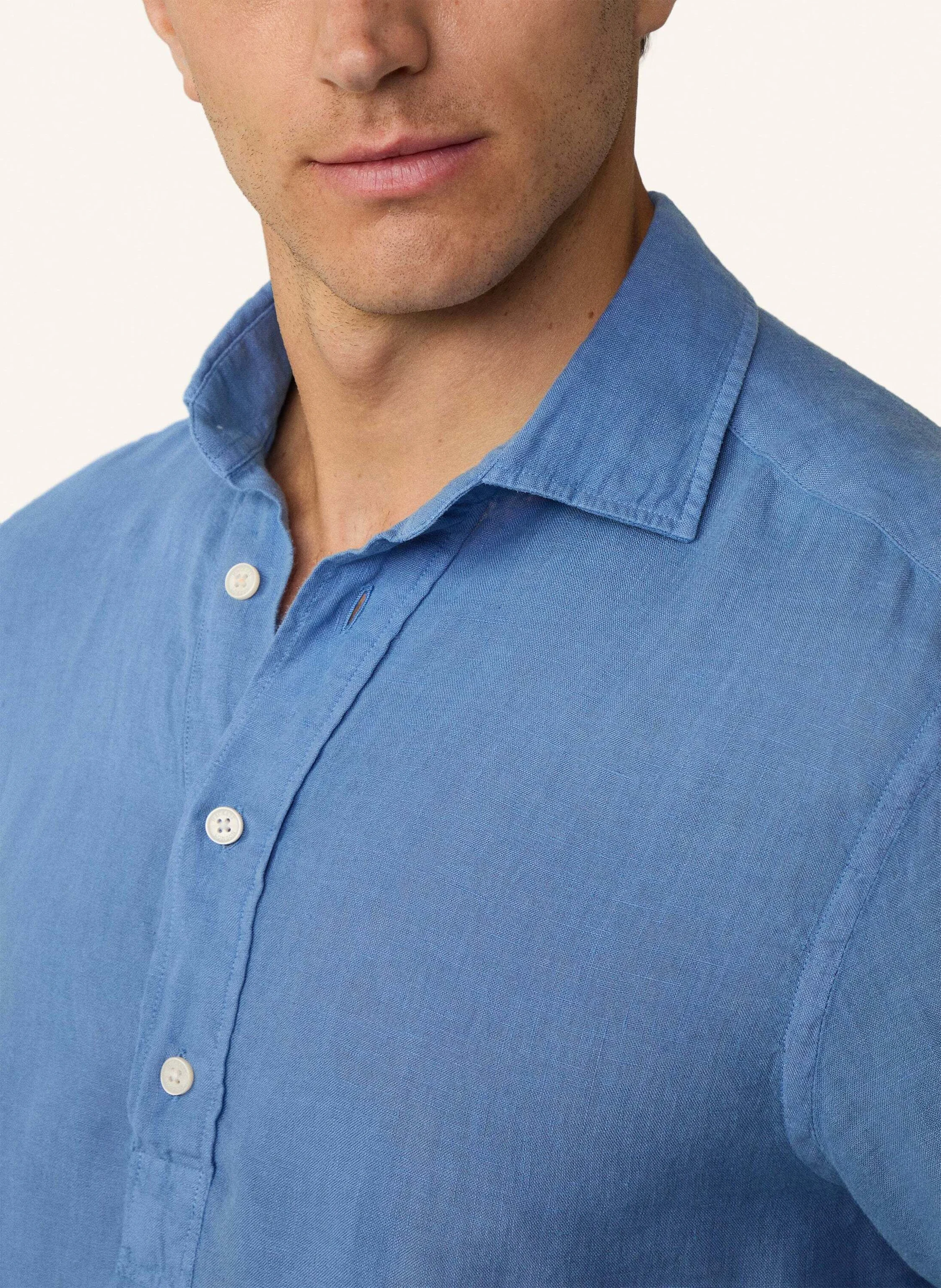 HACKETT LONDON Freizeithemd ESS GMD LINEN HALF PLK