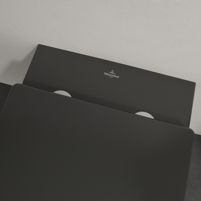Villeroy & Boch Memento 2.0 randloos toilet CeramicPlus zwart mat