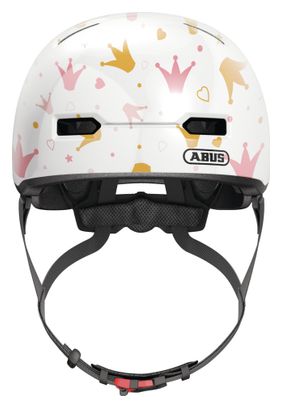Casque Enfant Abus Skurb Kid White Crowns