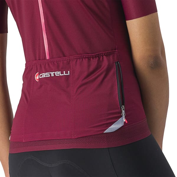 Maillot vélo CASTELLI MAILLOT ENDURANCE W BORDEAUX
