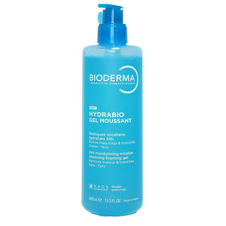 Hydrabio gel moussant nettoyant micellaire hydratant 24h 400ml