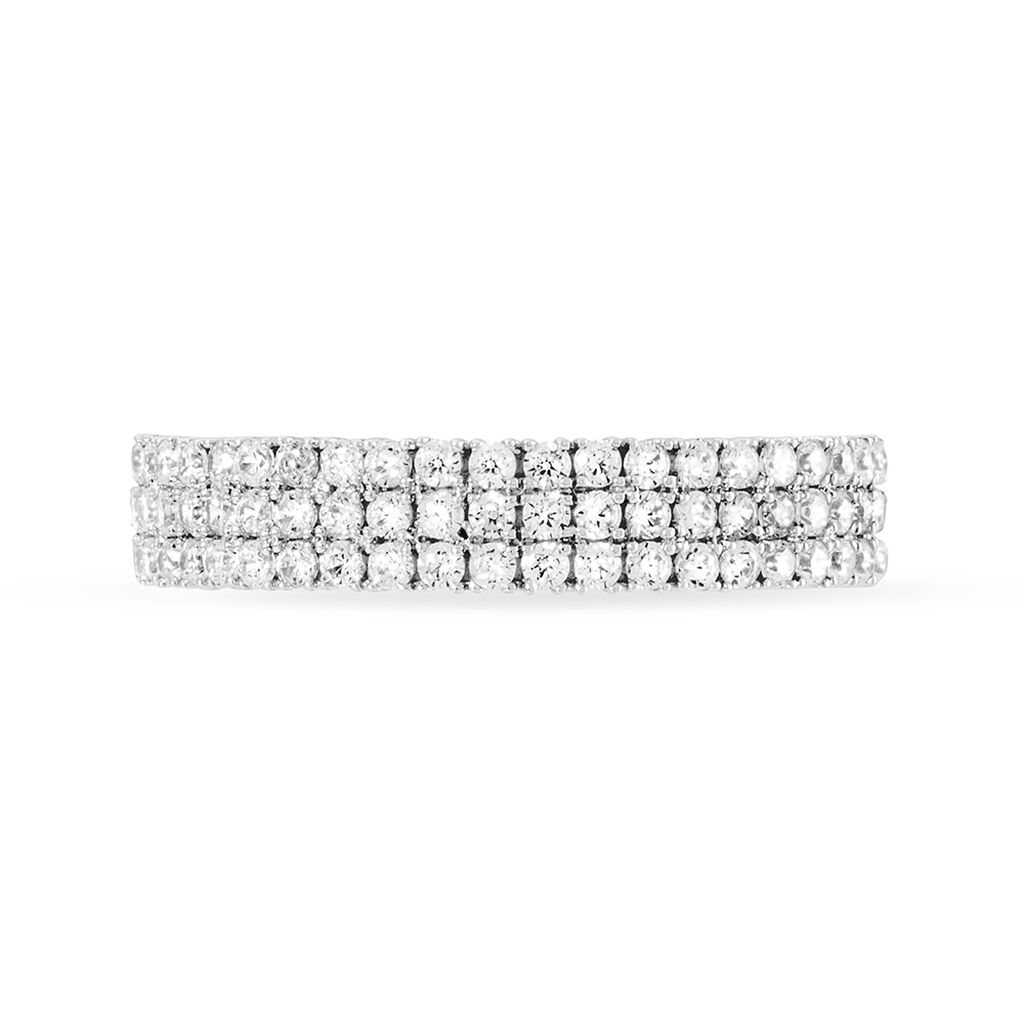 Bague Sadella Or Blanc Oxyde De Zirconium