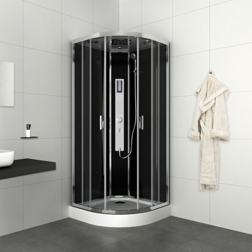 Badstuber Trend complete douchecabine kitvrij kwartrond 90x90x210cm