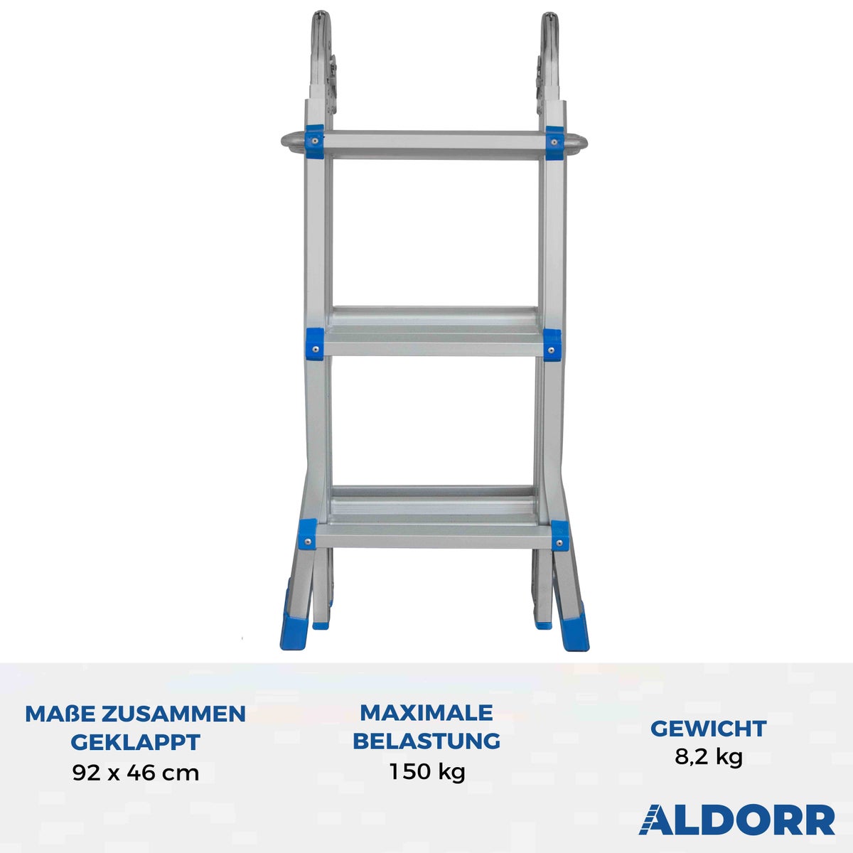 ALDORR Home - 4x3 telescopische multifunctionele ladder - 2,80 m