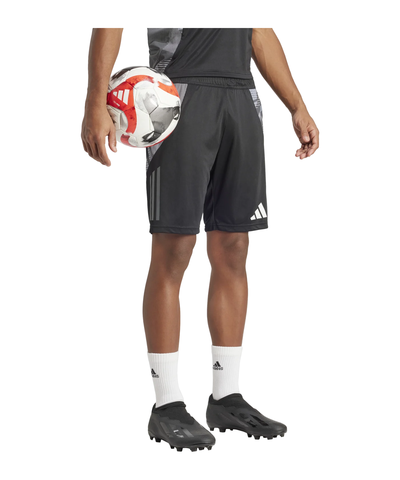 adidas Tiro 24 Competition Trainingsshort Schwarz Grau