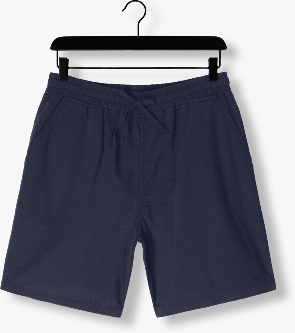 donkerblauwe forét korte broek hush seersucker short