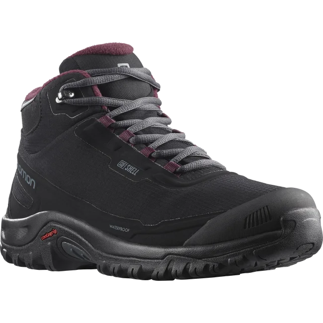 SHELTER WATERPROOF  Winterschuhe Damen Black/Ebony/WineTasting