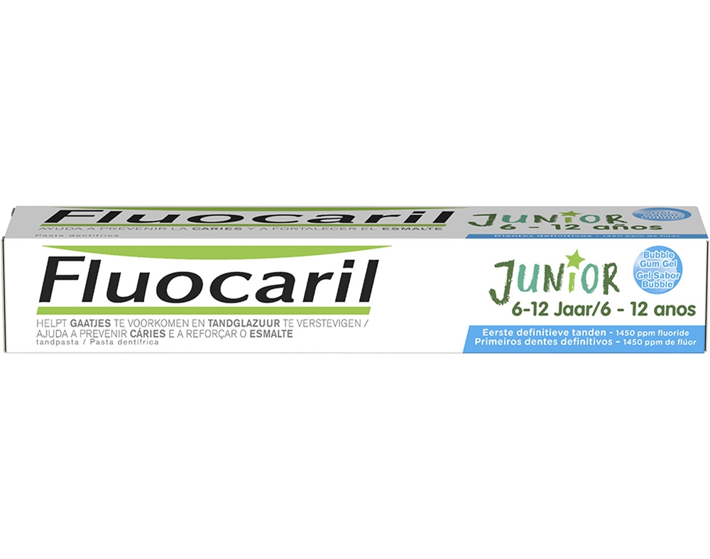 PASTA DENTIFRICA FLUOCARIL JÚNIOR BUBBLE 7-12 75ML