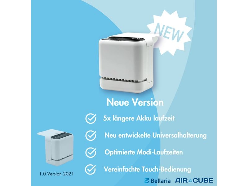 BellariaTech Luft- und WC-Reiniger Air Cube V2 Weiss Luft- und WC-Reiniger für Ihre Toilette