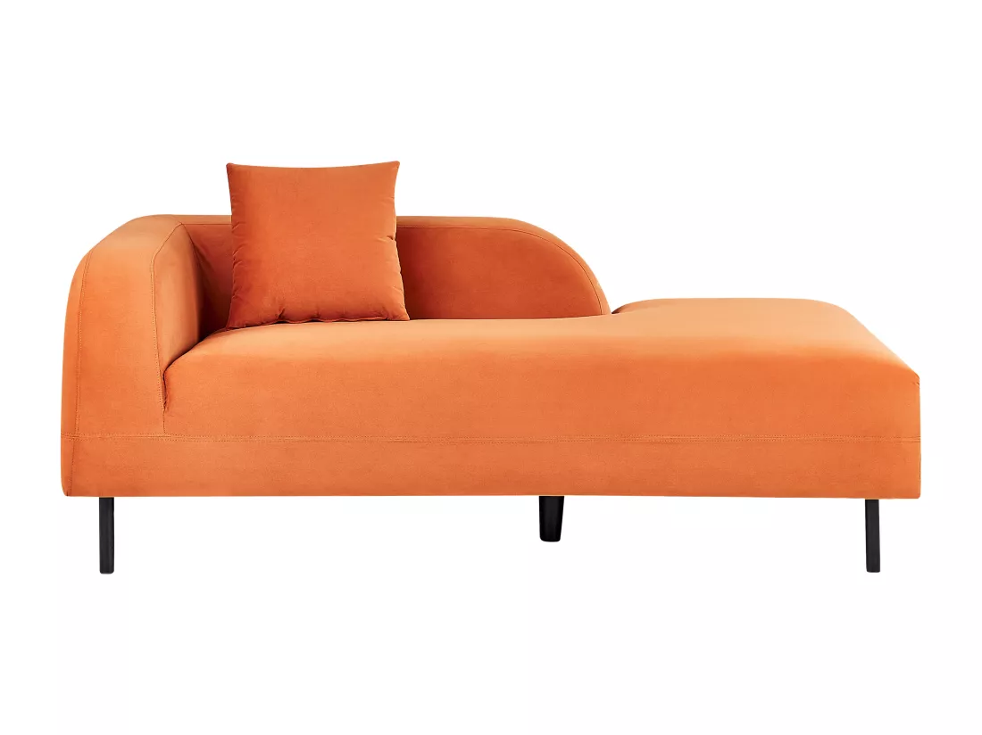 Chaise longue côté droite orange LE CRAU