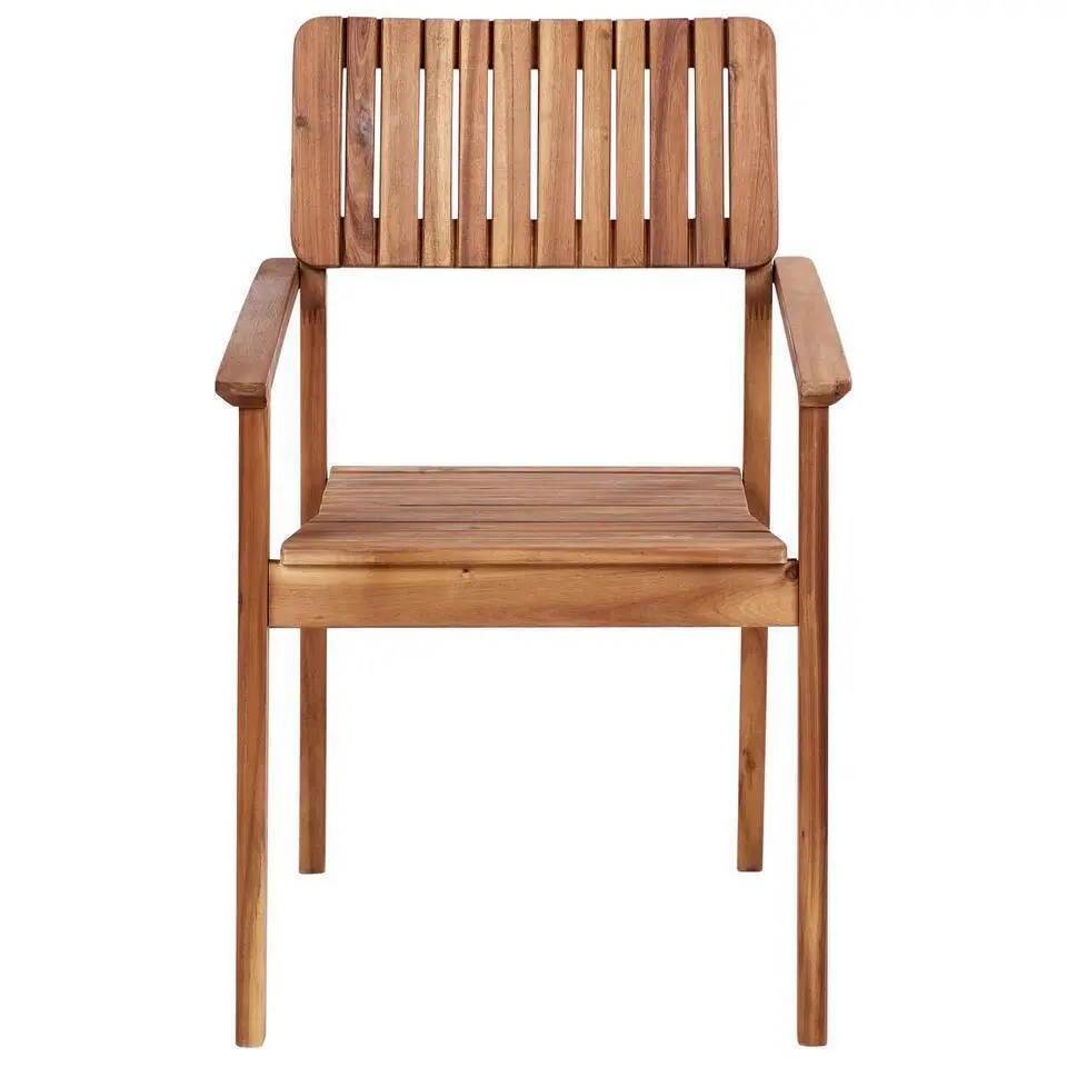 AGELLO- Tuinstoel set van 2 - Lichthout - Acaciahout