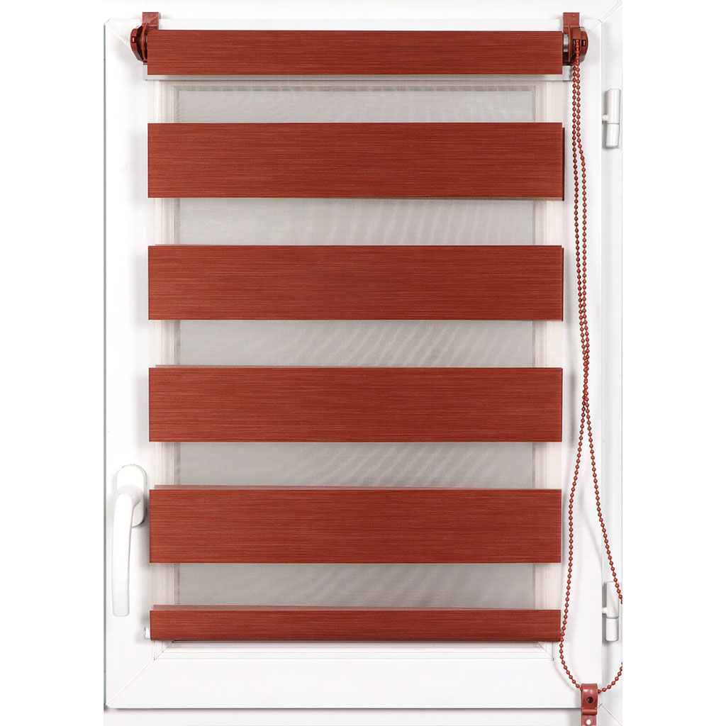 Store enrouleur jour nuit chiné terracotta 45x90cm