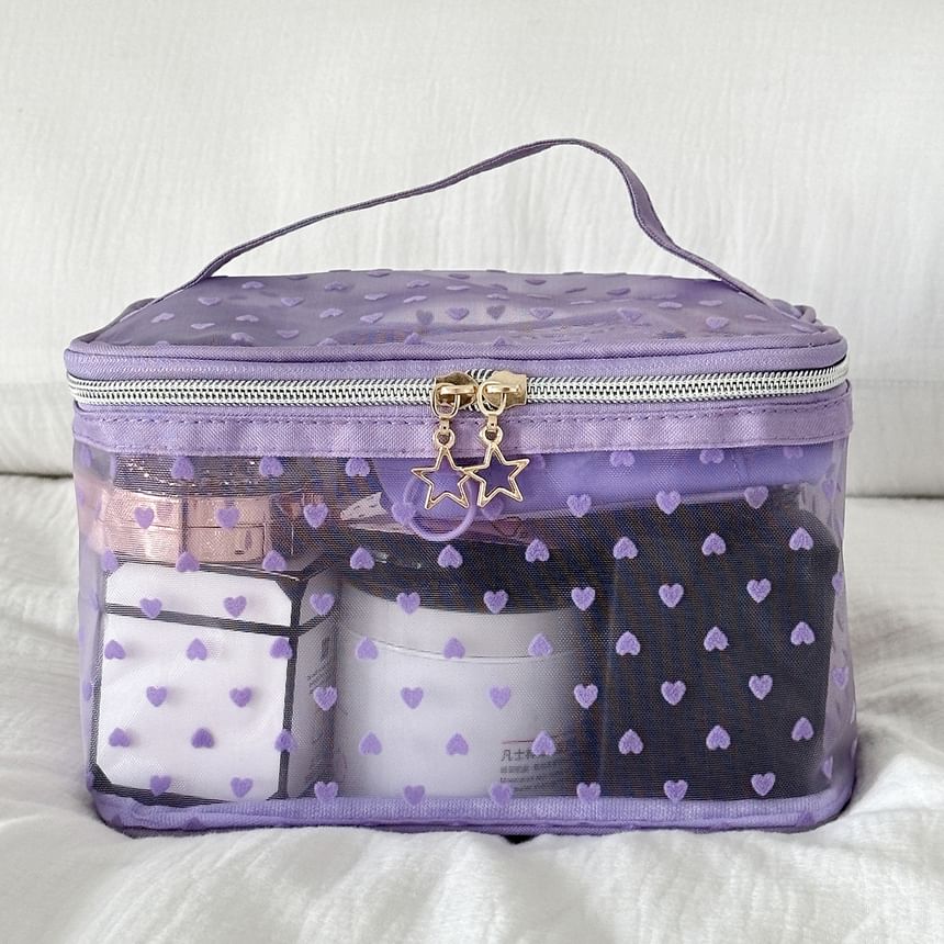 ZenlyHabit - Hartvormige nylon make-uptas / toilettas