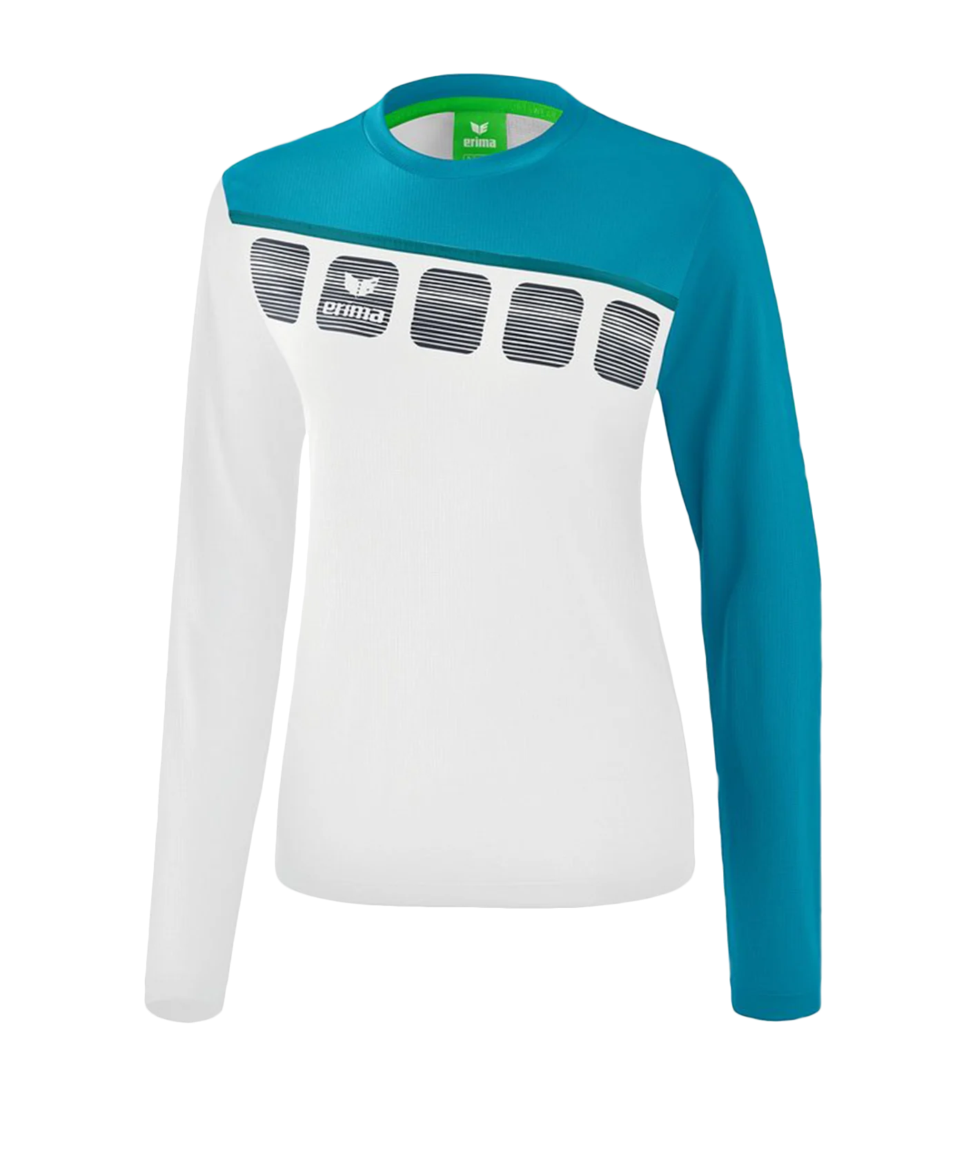 Erima 5-C Longsleeve Damen Weiss Blau