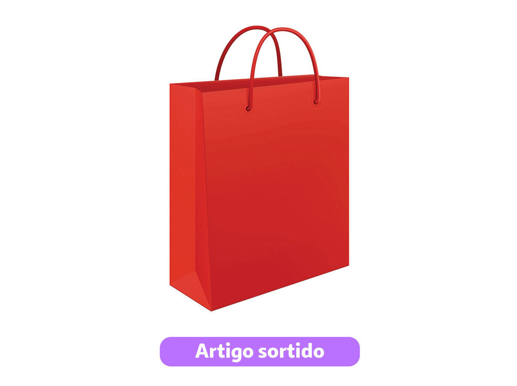SACO DE PAPEL MITOS MÉDIO 22X31X10CM CORES SORTIDAS