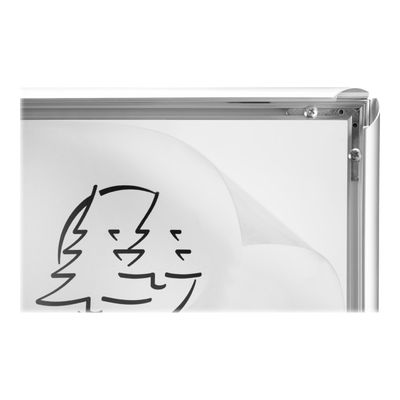 Exacompta Office cadre - Cadre mural clipsable pour A2 - aluminium/cristal