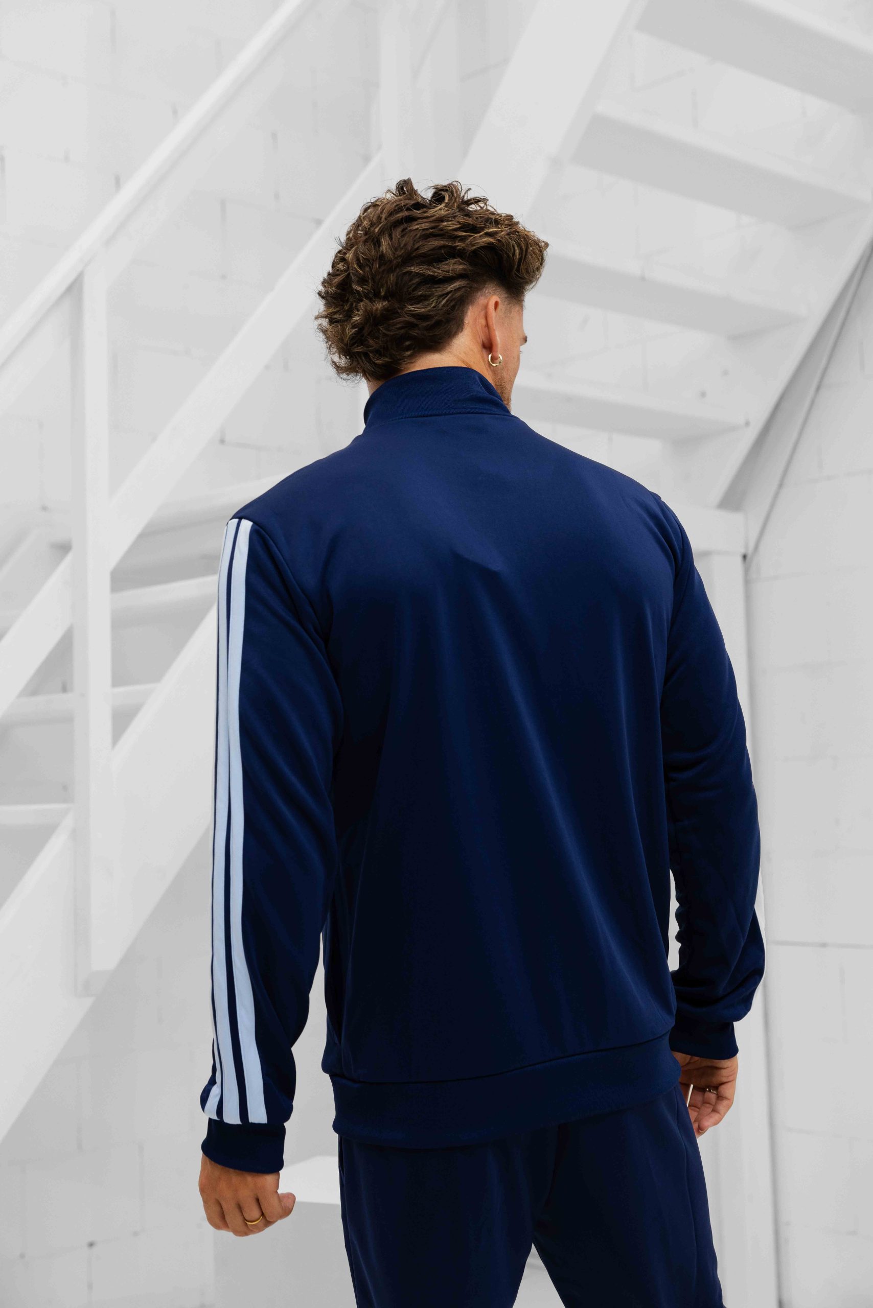 Adidas French Terry Trainingspak Heren Blauw