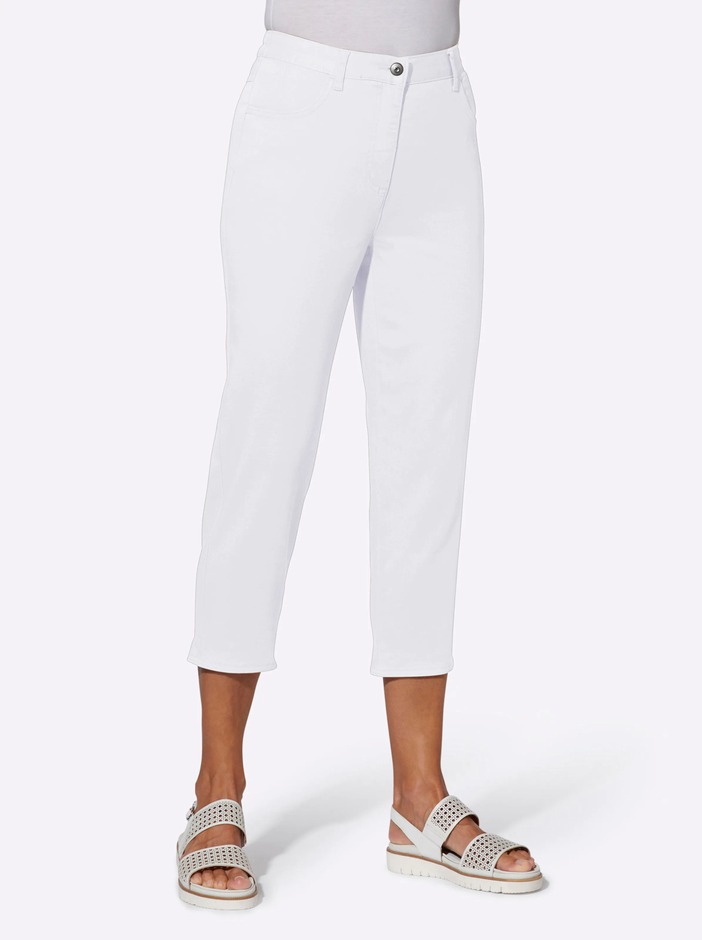 7/8-Jeans in weiß