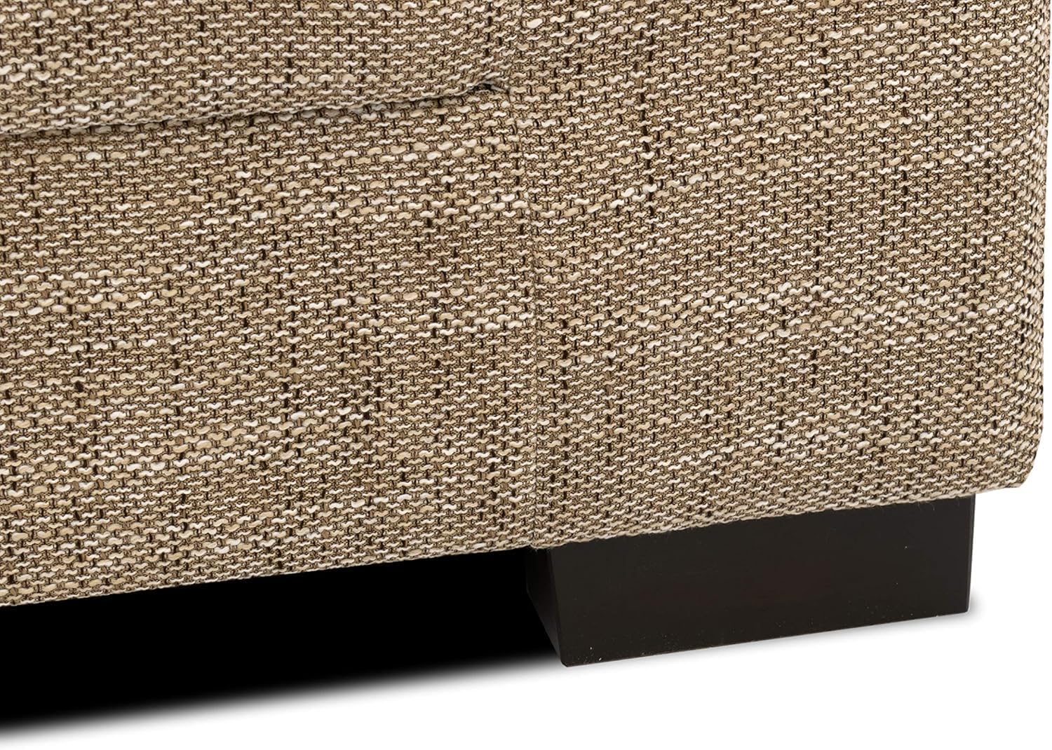 DOMO. collection Sofa Norma, 3-Sitzer Couch, 3er Polster-Garnitur mit Holzfüßen, 212 x 85 x 74 cm (BxTxH), Strukturstoff beige