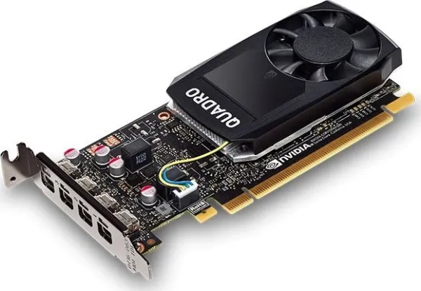 NVIDIA Quadro P1000 - Grafikkort - Quadro P1000 - 4 GB GDDR5 - PCIe 3.0 x16 lavprofil - 4 x Mini DisplayPort - Adapters Included