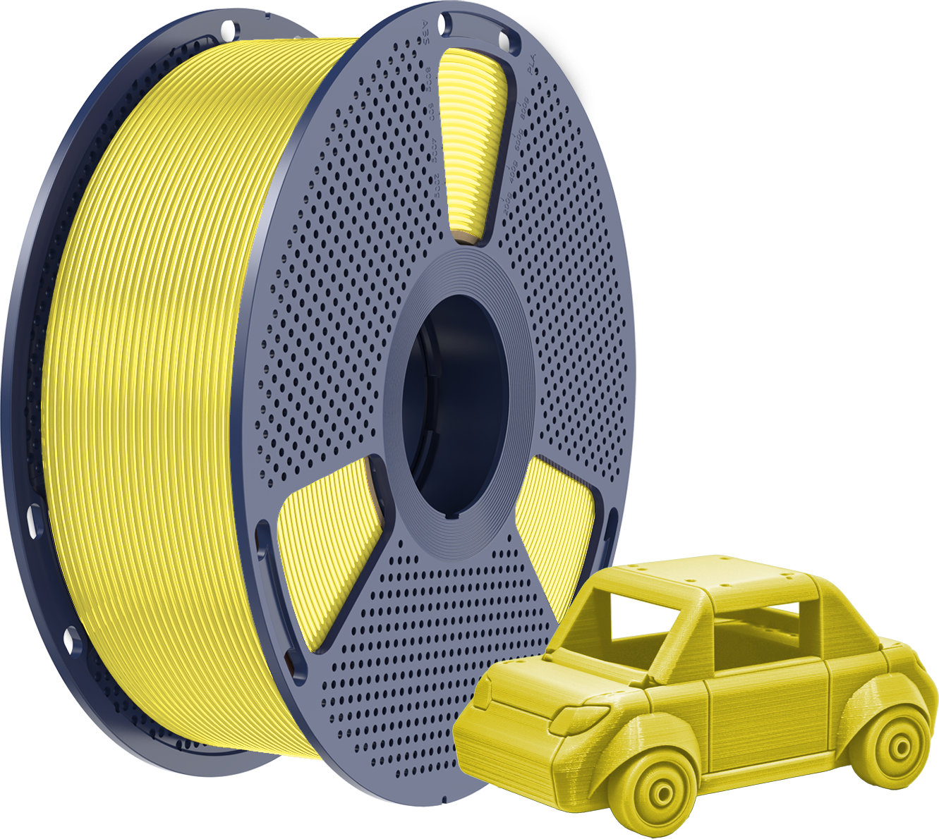 SUNLU  PETG Yellow, 1,75 mm / 1000 g    Zähes, leicht zu druckendes PETG Filament