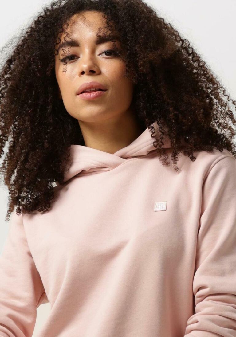CALVIN KLEIN lichtroze calvin klein sweater ck embro badge regular hoodie
