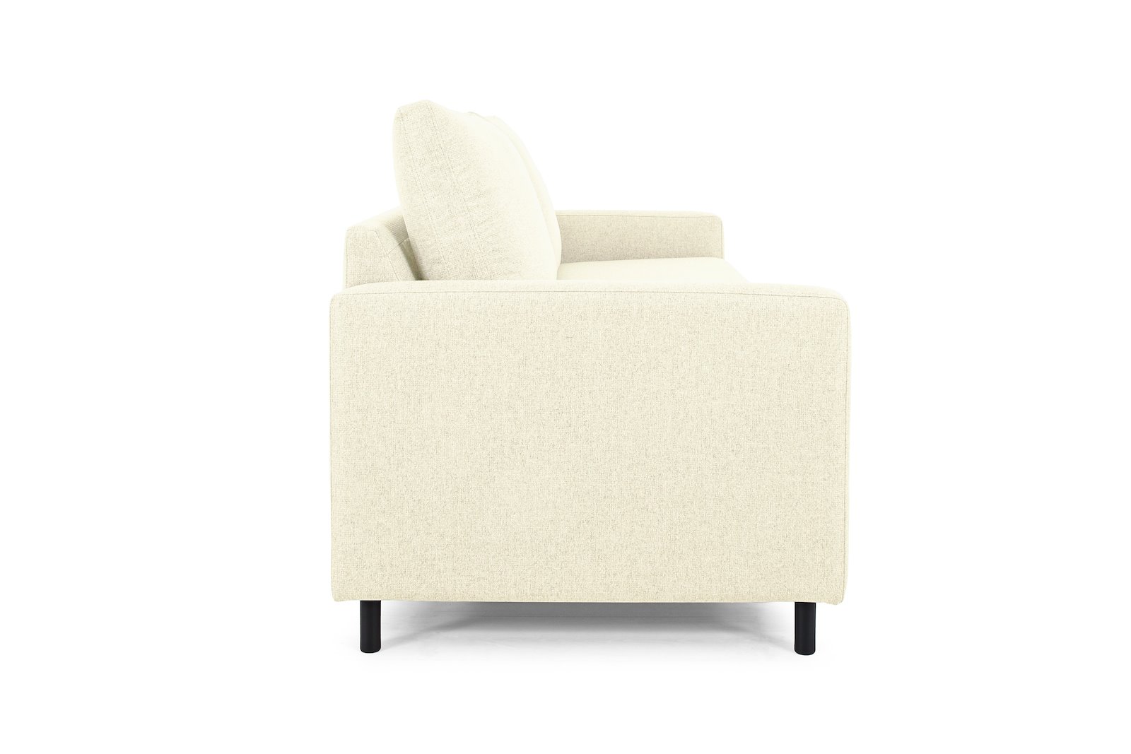 Tempo 3-seter Tekstil Herbi 50 Beige med sorte ben