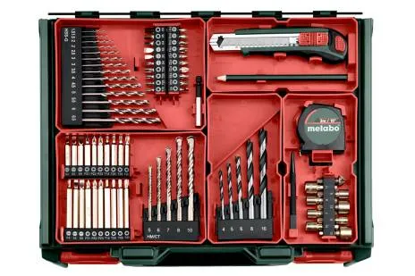Metabo SB 18 Set, Pistolgreb boremaskine, Nøglefri, 1 cm, 1600 rpm, 2 cm, 1 cm