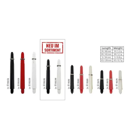 BULL'S Darts UKNylon Shaft m/schw.