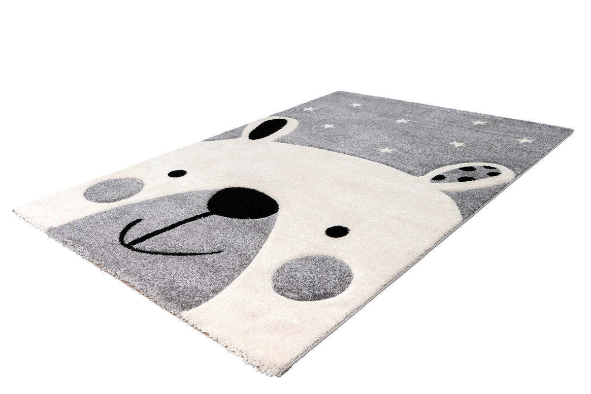 Kinderteppich LEONORA - silber - 80x150 cm